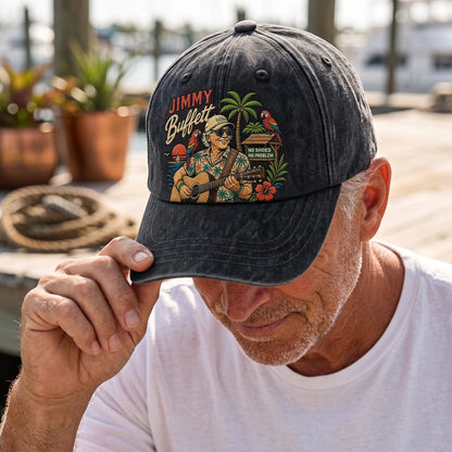 JBU No Shoes No Problem Distressed Denim Cap