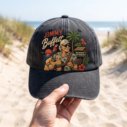 JBU No Shoes No Problem Distressed Denim Cap